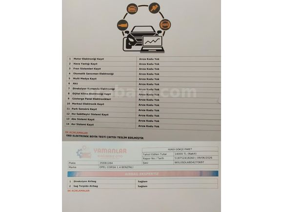 Sahibinden Opel Corsa 1.4 Twinport Active 2013 Model