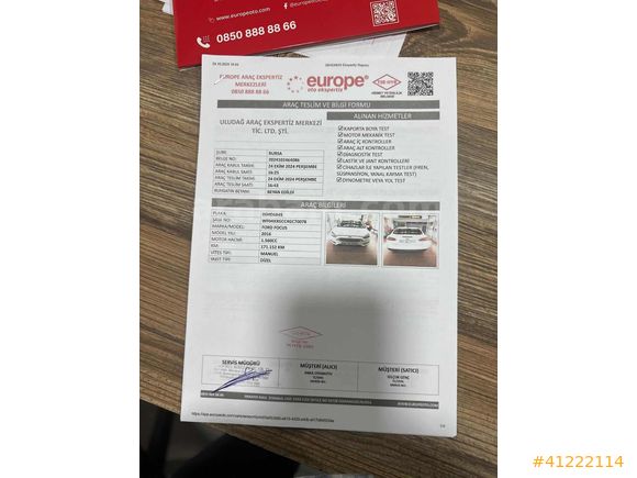 YAZICILAR'DAN 2016 FOCUS 180 BİN KM EKRANLI