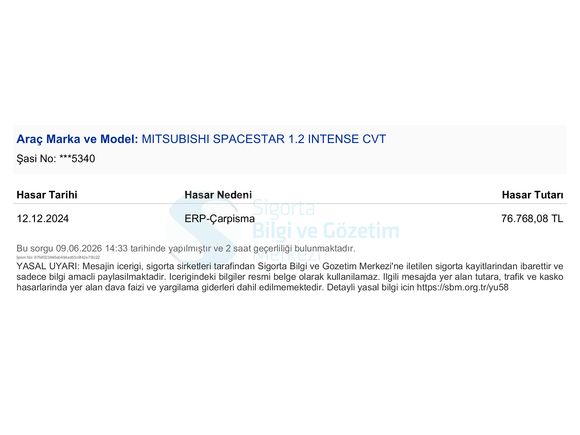 2019 MITSUBISHI SPACE STAR 1.2 BENZİN TAM OTOMATİK *59 BİN KM*