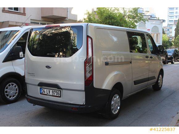 2015 MODEL FORD TRANSIT CUSTOM YARIM CAMLI VAN 5+1 ORJİNAL KLİMA