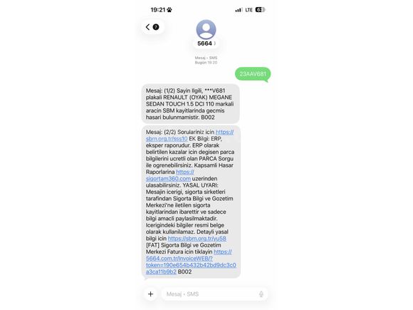 Sahibinden Renault Megane 1.5 dCi Touch 2019 Model 