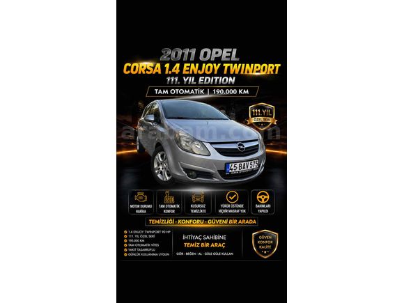 Sahibinden Opel Corsa 1.4 Twinport Enjoy 111 2011 Model 