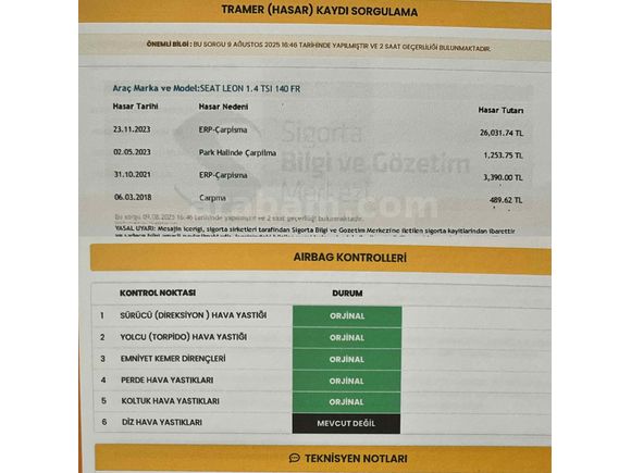 LEON 1.4 TSİ FR 140HP MANUEL 2013 
