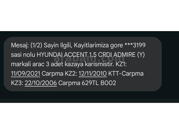 Satılık tofas parasına hyundai