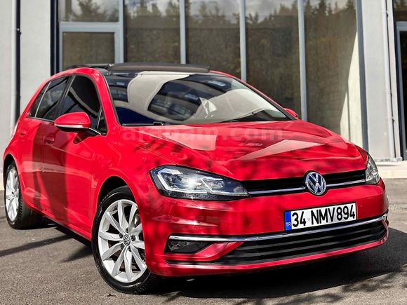 Acil acil SAHİBİNDEN GOLF 7.5 KIRMIZI CAM TAVAN OTOMATİK 
