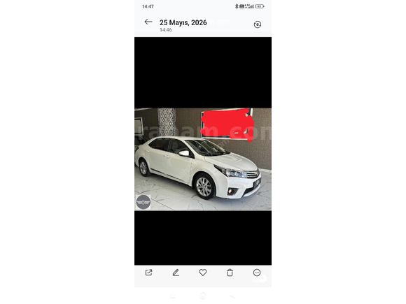Sahibinden Toyota Corolla 1.6 Advance 2014 Model