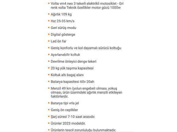 Sahibinden Volta V1