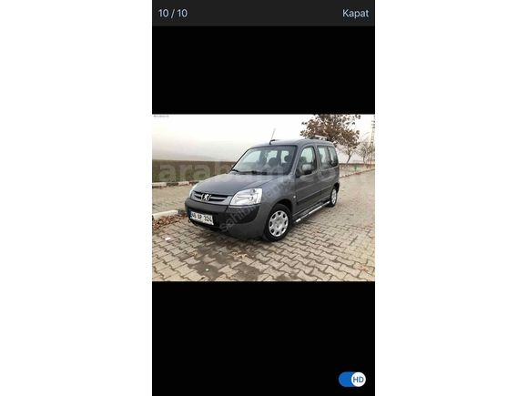 Sahibinden Peugeot Partner 1.9 D 2007 Model  201.133 km Gri (titanyum)