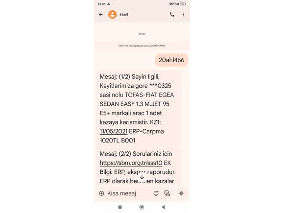 Polis memurundan Fiat Egea 1.3 Multijet Easy 2016 Model
