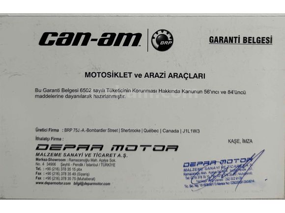 ATV- CAN-AM OUTLANDER MAX XT 700 ABC -  89 KM SIFIR GİBİ - İlk sahibinden