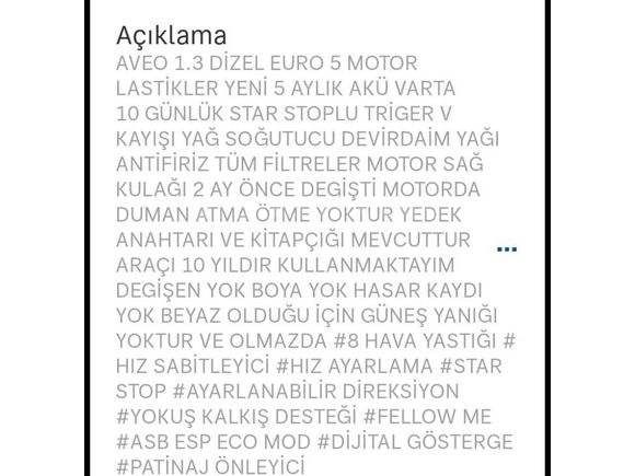 ORJİNAL DEĞİŞEN BOYA TRAMER HASAR KAYDI YOK 06 FB PLAKALI l