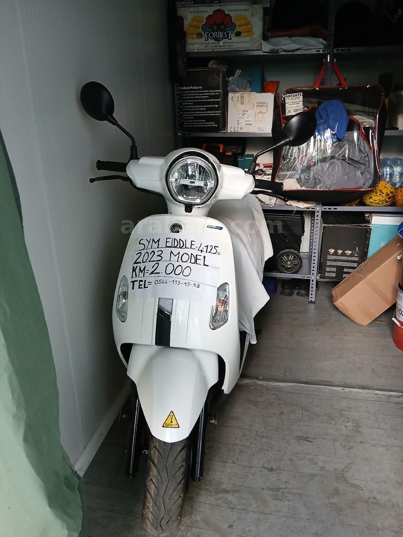 Sahibinden SYM Fiddle IV 125 2023 Model Antalya 6.001 km Beyaz