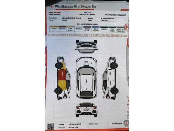 Sahibinden Honda Civic 1.6i VTEC Elegance 2021 Model