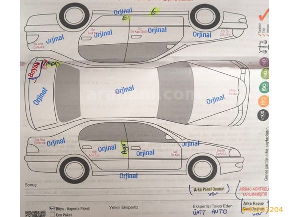 ÜMİT AUTO/2018/TOUCH/141.xxx.KM/YARIM PARÇA BOYALI/
