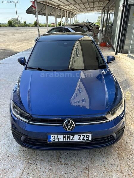 Galeriden Volkswagen Polo 1.0 TSi Life 2024 Model Kilis 39.000 km Mavi