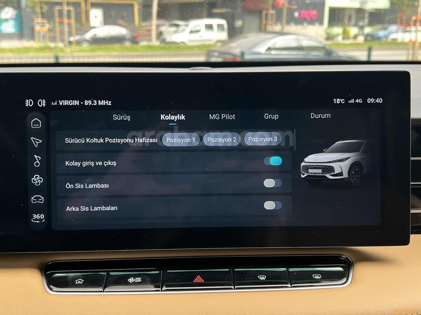 MG Bayii ADAŞEN'den 6.700KM 'İLK EL' 2024 HS (YENİ KASA) LUXURY 6