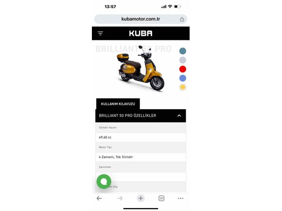 Sahibinden Kuba Brilliant 50 Pro 