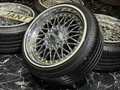 17İNÇ  KROM BBS RS 2 JANT LASTİK SET 9-10 HATASIZ
