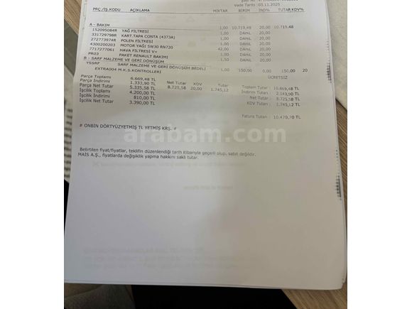 Sahibinden Renault Clio 1.0 TCe Evolution 2024 Model 