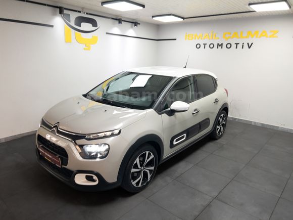 "%0 FAİZ KREDİ"2023 CITROEN C3 1.2 PURETECH SHINE "BOYASIZ"