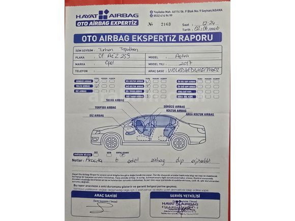 Sahibinden Opel Astra 1.4 Enjoy 2017 Model Adana 117.000 km Siyah