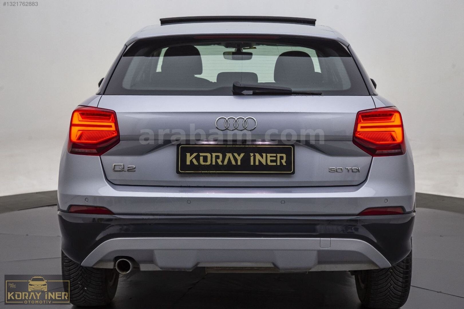 Galeriden Audi Q2 30 TDI Design 2020 Model Konya 93.000 km Gri 5