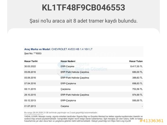 ESKON OTOMOTİV'DEN CHEVROLET AVEO 1.4 BENZİN LPG