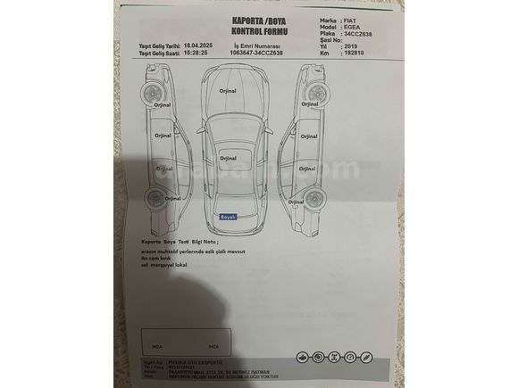 Sahibinden Fiat Egea 1.6 Multijet Easy 2019 Model 