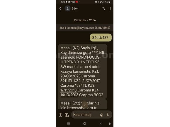 Sahibinden Şeffaf ve Dürüst Satılık Aile Aracı Çeki Demirli