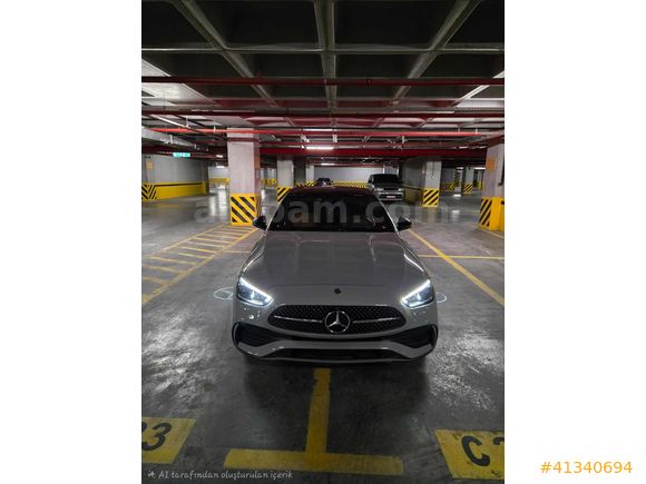 "MRS MOTORS" KUSURSUZ İLK ELDEN ALPİN GRİ C200 AMG