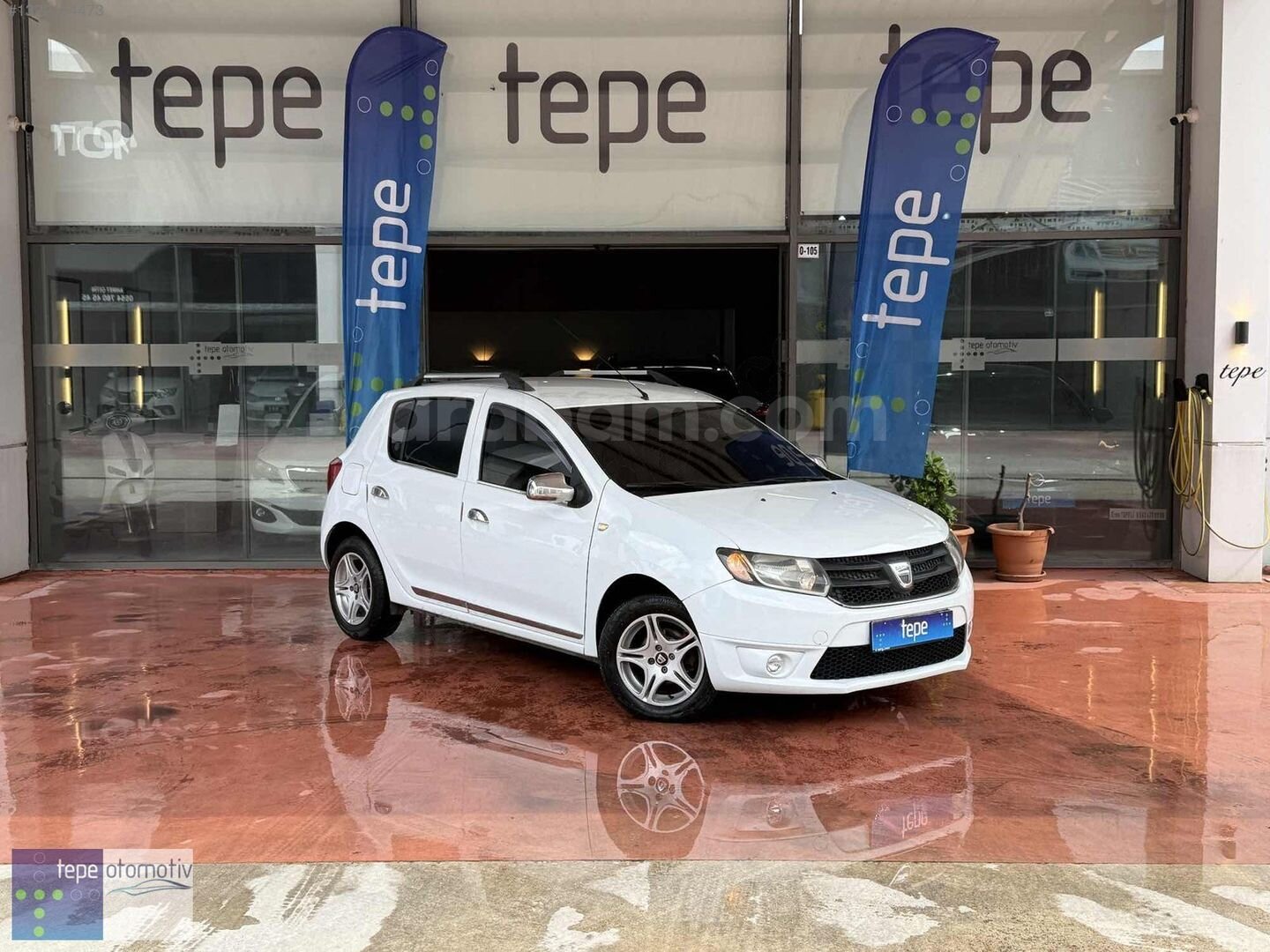 T E P E/2014/Sandero/Eco/+ÇelikJant+Sis/GerİGörüş/Beyaz/Bakımlı 4