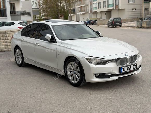 2014 BMW 3.20 İED MODERN LİNE SEDEFLİ BEYAZ SADECE 139 BİN KM'DE