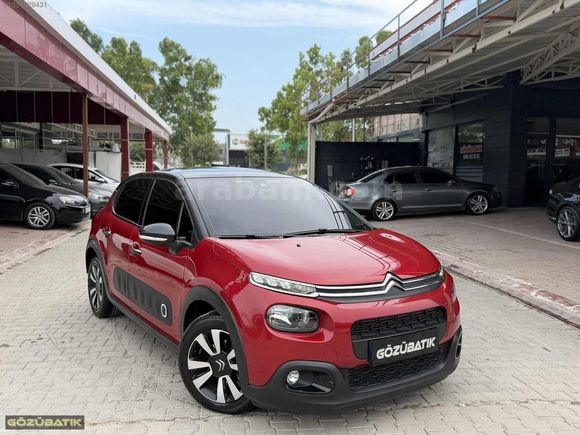 2019+BOYASIZ+C3+1.2PURETECH+CAM TAVAN+SHİNE+K.AYNA+G.GÖRÜŞ