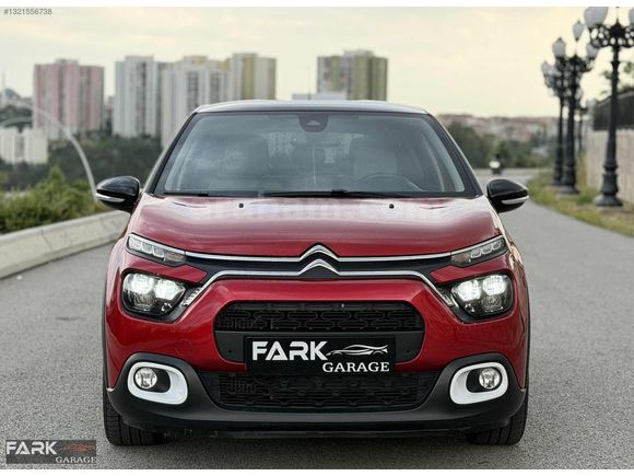 FARK GARAGE/2021 MODEL CİTROEN C3 1.2 SHİNE EAT6 HATASIZ BOYASIZ