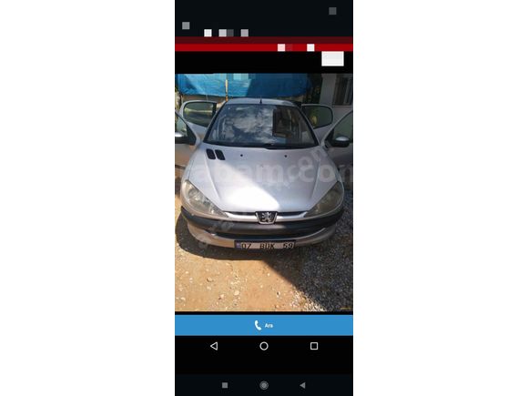 Sahibinden Peugeot 206 1.4 HDi X-Design 2004 Model  222.000 km Gri (Gümüş)