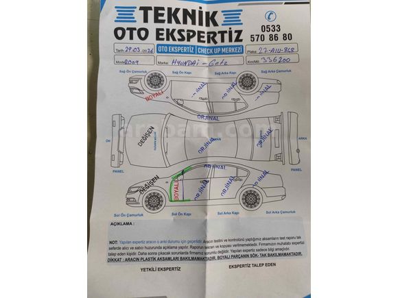 Sahibinden Hyundai Getz 1.5 CRDi Start 2009 Model 