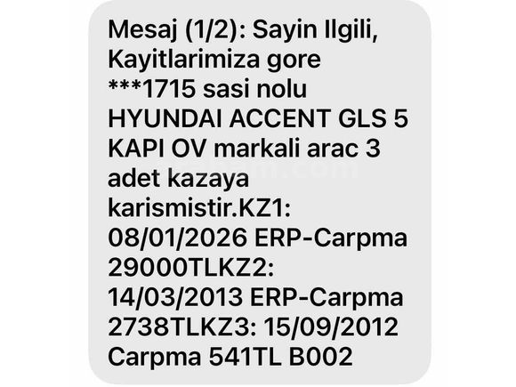 Sahibinden Hyundai Accent 1.5 GLS 1997 Model  Klimalı 