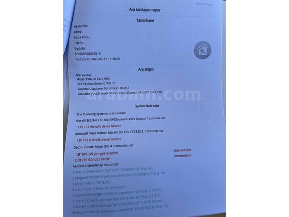 Sahibinden Fiat Punto EVO 1.4 Active 2011 Model 