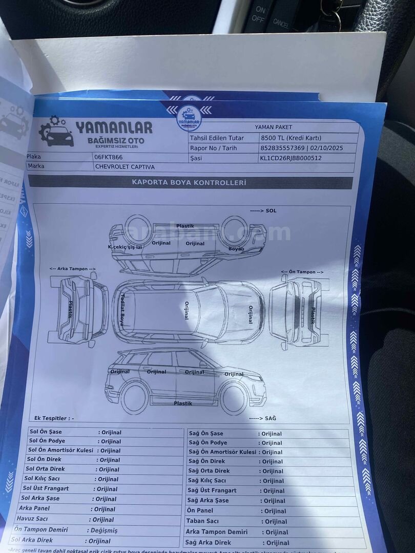 Sahibinden Chevrolet Captiva 2.0 D LT High 2011 Model 7