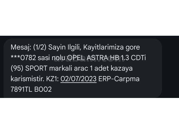 Sahibinden Opel Astra 1.3 CDTI Sport 2013 Model