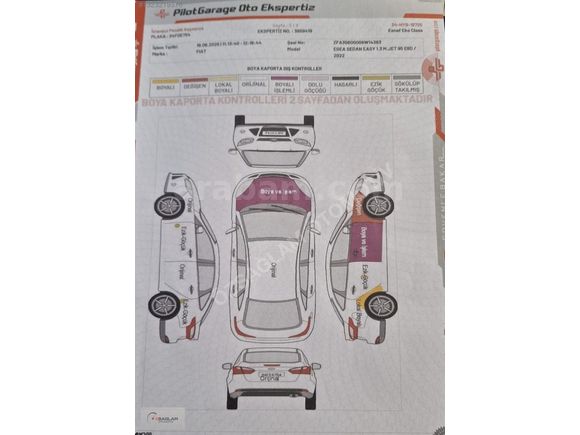 ÖZSAĞLAM'dan 2022 Fiat Egea 1.3 Multijet Easy Plus 118binde Orj.