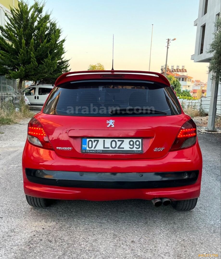 Galeriden Peugeot 207 1.4 HDi Trendy 2010 Model Antalya 330.000 km Kırmızı 5