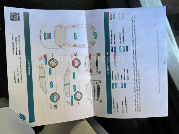 Şase airbag  orijinal 160 binde Ford fiesta 