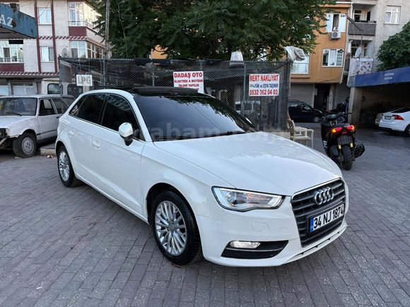 AUDİ A3 SPORTBACK1.6 TDI AMBİENTE CAM TAVANLI 2015 MODEL