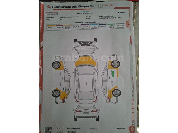 Sahibinden Fiat Linea 1.3 Multijet Pop 2016 Model 