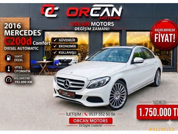 ORCAN MOTORS dan 2016 C 200 d Comfort 7G-Tronic