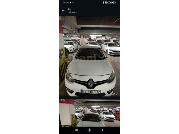 Sahibinden Renault Fluence 1.5 dCi Touch 2016 Model  204.000 km Beyaz