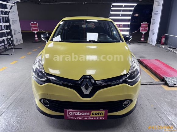 RENAULT CLİO 1.5 dCi TOUCH 2014 MODEL İSTANBUL 174.889 KM SARI LANSMAN RENK