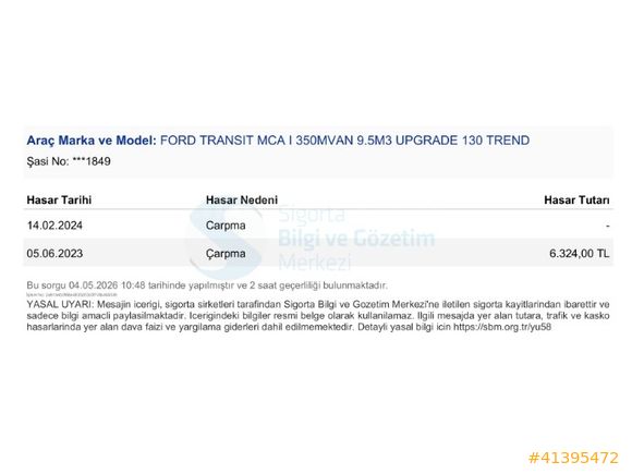 BÜYÜKSOYLU FİLO/2022 MODEL FORD TRANSIT 350 M 9.5 M³ PANELVAN