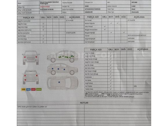 Sahibinden Citroen C4 1.6 HDi SX 2009 Model